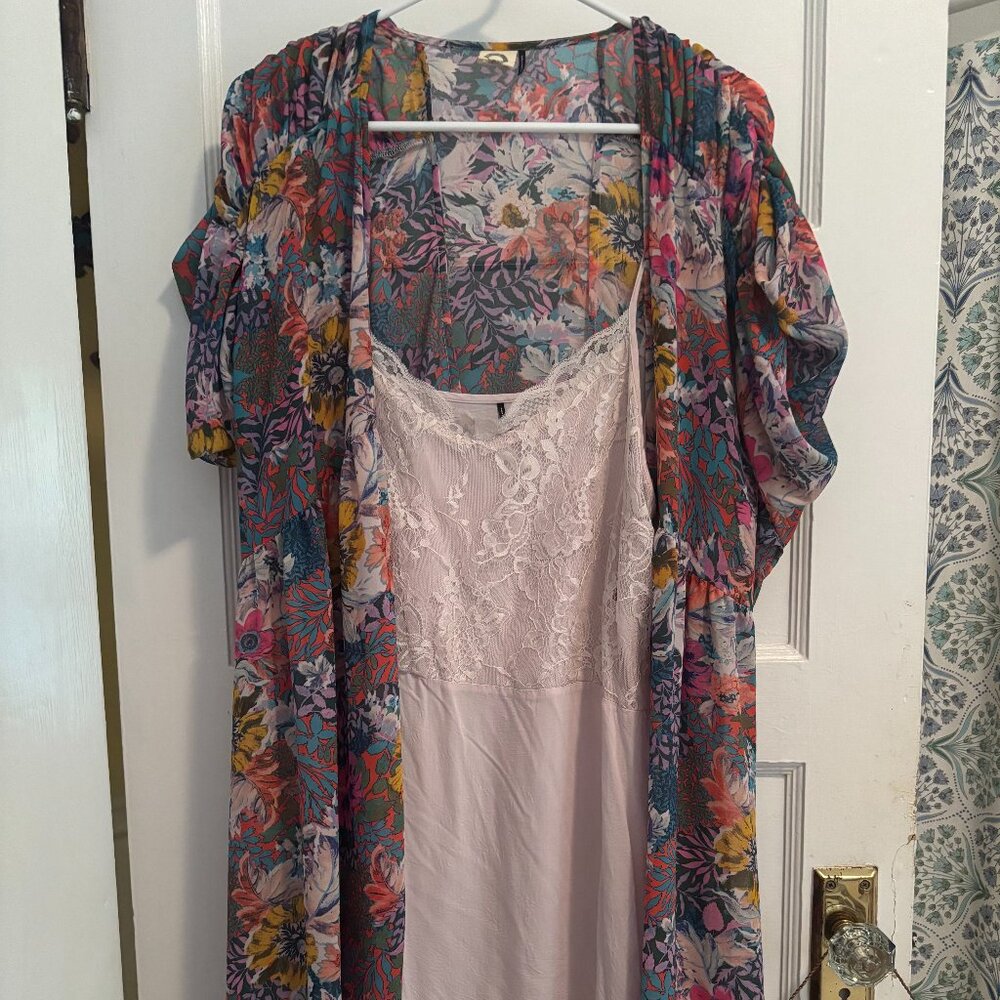 Athropologie Floral 2-Piece Dress Set